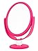 Produktbild Therawell d1096pk Soft Touch 7 x Vergrößerung oval Kosmetikspiegel, Pink