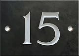 Numéros de maison ardoise - 1 à 20 (sélectionnez votre numéro ici) - numéro 15