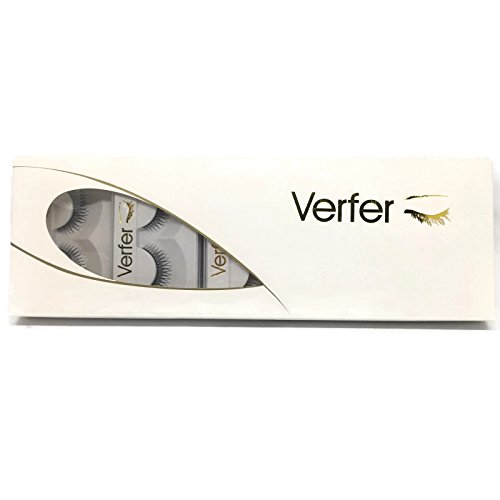 VERFER faux cils matière synthétique souple avec des pattes à effet 3D 10 paires) 3D cils avec effet volume, SÉRIE NATUREL. (31)