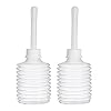 ROSENICE 200ml disposable enema bulb, clear, 2-pack