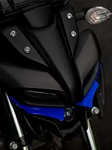 AUTO MT Bike Winglet for Yamaha MT15 Blue Flexible + Unbreakable