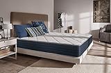 naturalex - Matelas Supervisco 140 x 190 cm Blue Latex + Thermosoft Mousse à mémoire + 7 Zones de Confort + Faces été/Hiver 25 cm