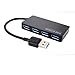 Produktbild USB 3.0 Hub, Geotech 4 Ports Ultra Slim Design USB 3.0 Hub Adapter Extension Cable Hot-Swap Splitter | Data Sync & Charging | Reversible Use | Ultra-Thin Design | Fast Transmit 5Gbps Super High Speed | Windows XP / Vista / 7 / 8 / 10 & Linux| Mac OS X 10.2 and above | USBhub - Black