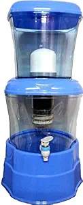 Royal Aqua Spark Plastic Gravity Based with Abs Food Grade 7 Stage Mineral Water Purifier Pot, 16 L, Blue
