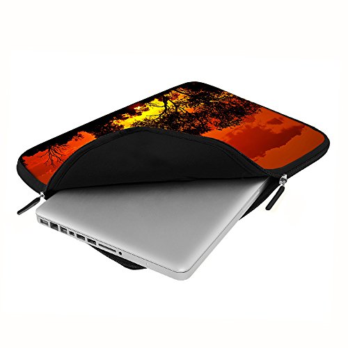 PEDEA Design Schutzhülle Notebook Tasche bis 15,6 Zoll (39,6cm), African Sunset - 2