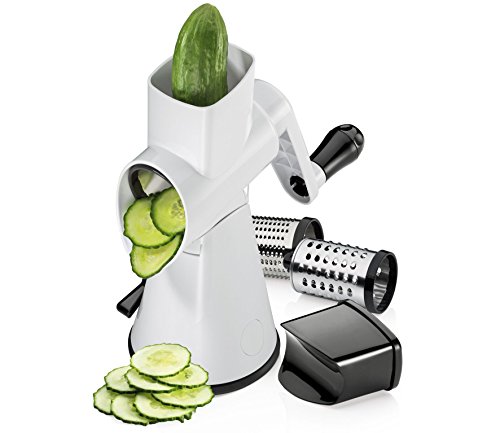 Küchenprofi 1310222200 Rapid Trommelreibe, Kunststoff, weiß, 13 x 16 x 28.5 cm - 2