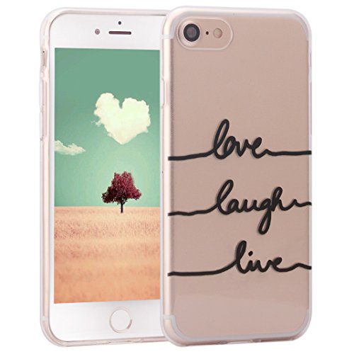 iPhone 7 2016 Funda Silicona  Asnlove Carcasa Gel TPU Silicona Bumper Crystal Clear Case Cover Trasparente Protectora Bumper Back Shell Cover Cubierta Tapa Trasera Caja para iPhone 7