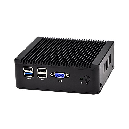QOTOM-Q190G4U-S02 4 Intel Gigabit Lan Port Mini Computer 8GB Ram 32GB SSD WiFi Mini ITX Case Intel x86 Single Board Computer - 8