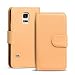 Produktbild Samsung Galaxy S5, S5 Neo Bookstyle Hülle, Conie Mobile PU Leder Schutzhülle Handytasche Bookcase Tasche Premium Klapphülle in Creme