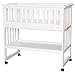 Baby Bassinet with Storage Shelf (White)