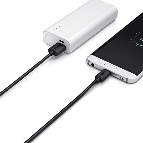 AUKEY Micro USB Kabel 6 Stk. 3m*1 + 2m*1 + 1m*2 + 0,3m*2 Ladekabel und Datenkabel für Android Smartphones wie Samsung/HTC/Huawei /Kindle Schwarz - 9