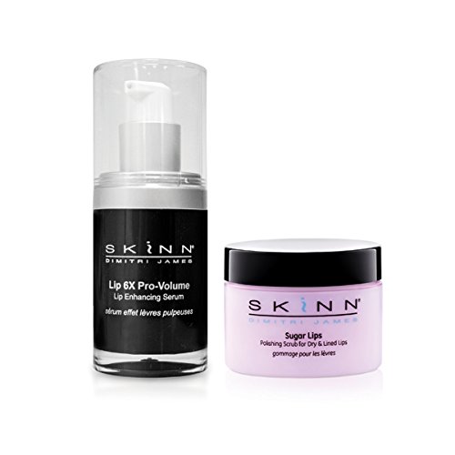Skinn Lip x6 Pro Volume Lip Enhancing Serum 15ml with Sugar Lips Scrub 38ml
