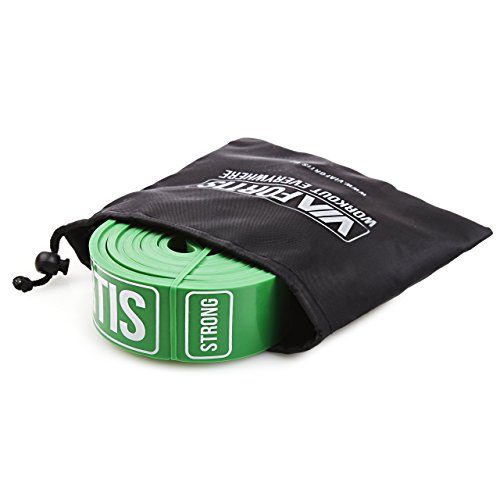VIA FORTIS Premium Fitnessbänder mit Tasche und Übungsanleitung – Klimmzug-Band für CrossFit Calisthenics oder Freeletics Workout – Resistance Band / Widerstandsband in verschiedenen Größen - 3