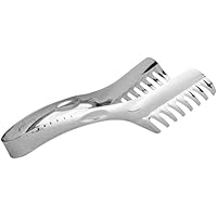 UPKOCH Servierzange Edelstahl Kamm Form Küchenzangen Lebensmittelzange Salatzangen Mehrzweckzange (Silber)