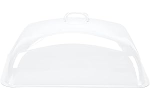 YARNOW Cibo Cupola di Copertura Cibo Protezione Dello Schermo Rettangolare Torta di Plastica Della Cupola Fly Torta di Formaggio Burro Da Dessert di Copertura Forno A Microonde Piastra