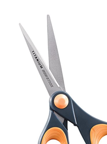 Westcott E-30681 00 Titanium Non Stick Schere, 21 cm, grau-gelb - 3
