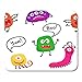 Produktbild AOCCK Gaming Mauspads, Gaming Mouse Pad Colorful Monsters on Purple Orange Blue Yellow Red Green Pink 11.8"x 9.8" Decor Office Nonslip Rubber Backing Mousepad Mouse Mat