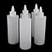 Plastic Empty Bottles for Tattoo Ink Pigment Twist Cap 250ml Set of 5