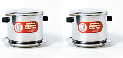 Vietnamese Coffee Filter Brewer. Great for travel or camping,(2, Large) (In Many Sizes )