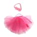 Imported Newborn Baby Girl Crochet Knit Tutu Skirt Photography Prop w/ Headband Pink RS.850.00