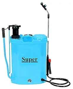 Crown Super 2 in 1 Hand Cum Battery Operated Backpack Agricultural Sprayer Disinfectant Knapsack Garden Pressure Pump Sprayer (Capacity: 16 LTR) 12V/8Ah