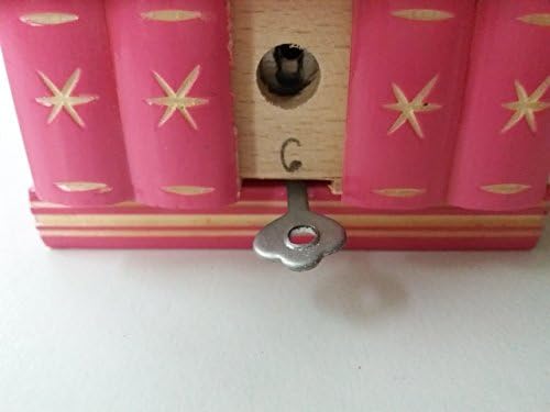 New cute handmade barbie pink wooden secret magic puzzle jewelry ring holder box gift toy for kids