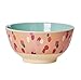 Produktbild Melamin Schüssel Zwei Ton mit Coral Dapper Dot Print von Rice DK