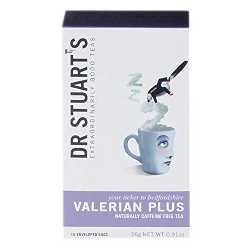 DR. STUART'S - Valeriana Plus - Infusión Natural Sin Cafeína - Extremadamente calmante y relajante- 15 bolsitas
