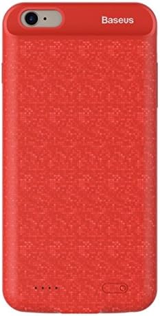 BASEUS PLAID BACKPACK POWER BANK CASE - Red - 2500mAh for iP6/6s