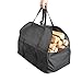 Produktbild Onlyfire Kaminholztasche Kaminholzkorb Allzweckkorb Holztkohle Träger faltbar 2 Griffe für Kamin Zubehör schwarz