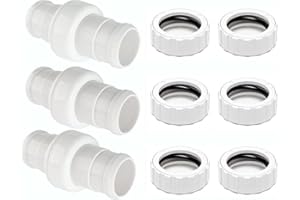 Amptyhub Pool Cleaner Hose Swivel 9-100-3002 & Hose Nut 9-100-3109 Combo Replacement Kit for Zodiac Polaris 360 Pool Cleaner Hose Swivel 9-100-3002 and Hose Nut 9-100-3109 (3 Pack)