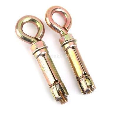 kaushalendra Steel Swing Anchor Fasteners Hook 12 mm for Hanging Hammock Chair (Golden)
