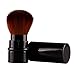 Contever® Retractable Kabuki Cosmetic Brush Blush Powder Foundation Makeup Brush with top Cover -- Black