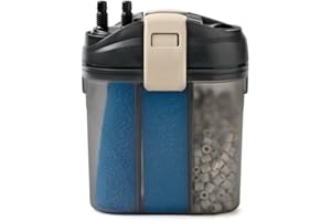 Eden 94071 FES 100 filtr zewnętrzny do akwarium – cichy podwójny system filtracji, do akwariów o pojemności do 100 litrów, oszczędność miejsca w szafce