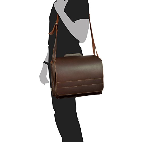 Gro  e Aktentasche   Lehrertasche Gr    e XL aus Leder  f  r Damen und Herren  Braun  Jahn-Tasche 676