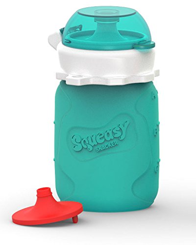 MINI Squeasy Snacker – Wiederverwendbares Quetschie aus Silikon, 100ml, Quetschbeutel zum selbst befüllen, BPA-, PVC- und Phthalatfrei - 2