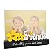 Giftgarden Photo Frame - Friend Desktop Expressions for Best Friend Gift Items with White Word Attachment, 7x5 Inch