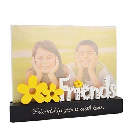 Giftgarden Photo Frame - Friend Desktop Expressions for Best Friend Gift Items with White Word Attachment, 7x5 Inch