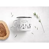 Emaillebecher Tasse / 1.000.000 Sterne