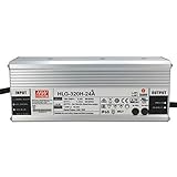HOCHWERTIG: effizientes und langlebiges LED-Netzteil von MeanWell aus Aluminium mit 24V / 320W (konstante Spannung). Drei ca. 30 cm lange Anschlusskabel ohne Stecker sind fest montiert.