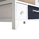 Rebecca Srl Kommode4 Körbe Stroh 4 Schubladen (Code RE4014) - 7