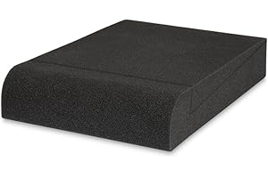 Dynavox Płytka pochłaniająca piankę do głośników regałowych/monitorów studyjnych, redukuje wibracje na powierzchni obudowy, zestaw 2 szt