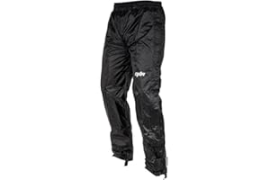 Motoblouz Pantalon de pluie Moto TACTIC Adulte Noir Certification CE