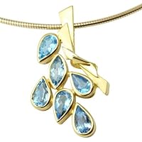 Aquamarin Anhänger 4,75 ct. (Gelbgold 585) Aquamarinanhänger