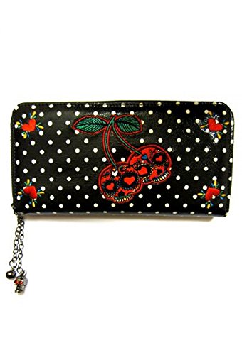 Price comparison product image Rockabilly Banned-Cherry Skull Women's Purse
