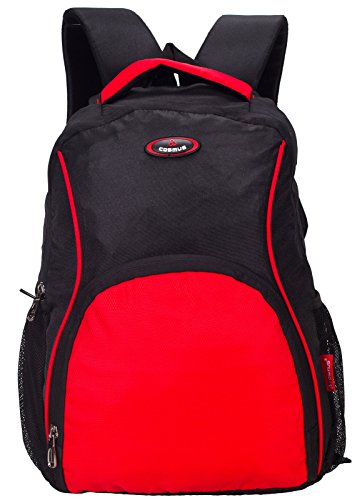 Cosmus Moscow Black & Red Laptop Backpack 30L Black Polyester Bag