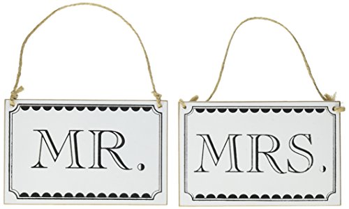 Mr & Mrs hölzernen Klassiker Schilder mit Twine - Hochzeiten - Ginger Ray