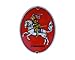 Produktbild Ritter Dithmarschen Wappen Emaille Schild Dithmarschen 11,5 x 15 cm Emailschild Oval.