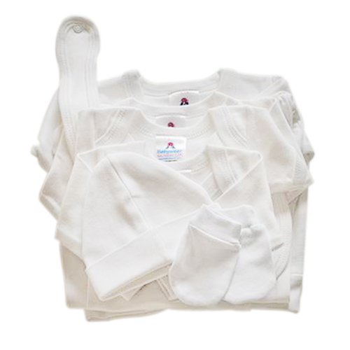 BabywearUK Essentials Starter Pack (White) - Newborn size - British Made