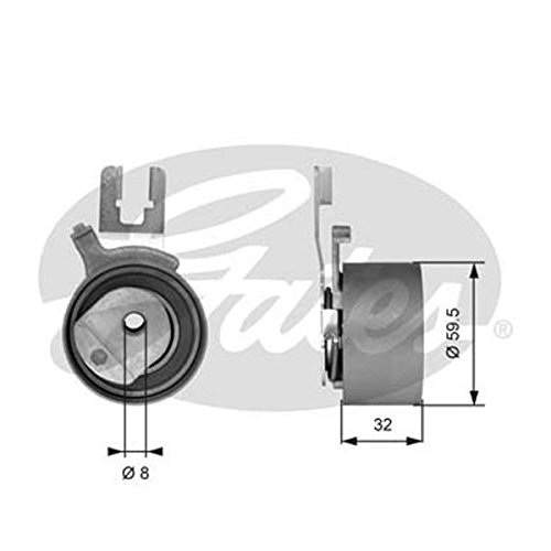 Preisvergleich Produktbild Gates T43119 Spannrolle, Zahnriemen